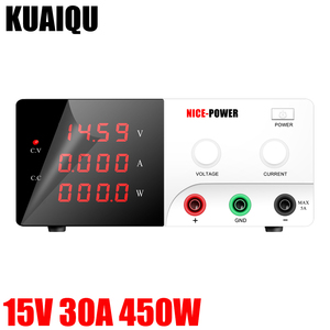 Kuaiqu 15V30A R-SPS1530เอาท์พุท12V 5V เอาท์พุทแล็ป DC เกณฑ์มาตรฐานแหล่งจ่ายไฟในห้องปฏิบัติการการเรียนการสอนทางเคมีชุบไฟฟ้าทดสอบอายุ - Product Image 1