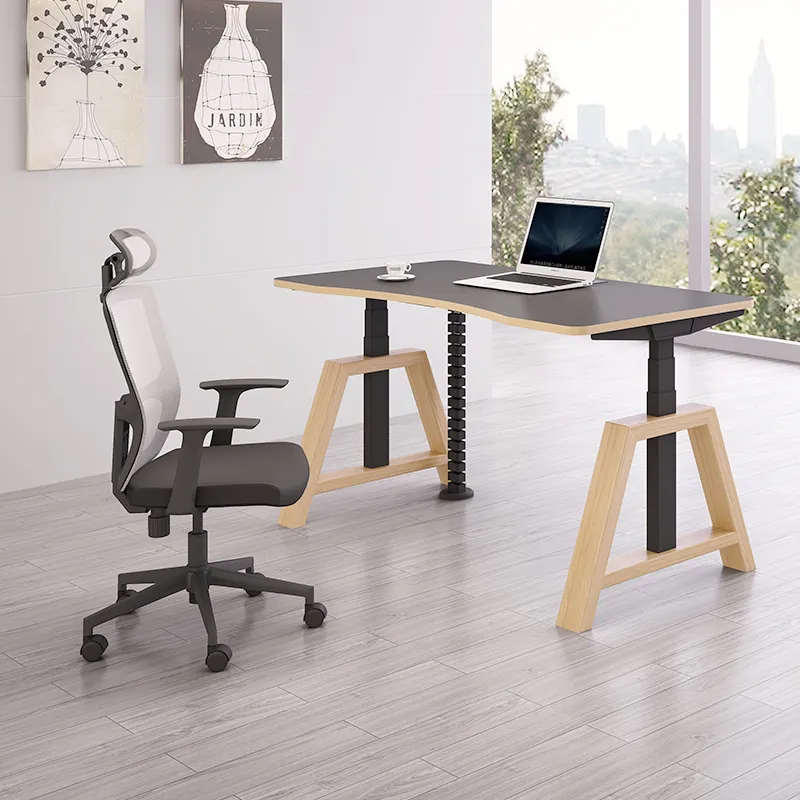 โต๊ะยกที่มั่นคง,เฟรมโต๊ะทำงานเงียบบ้านสำนักงานปรับความสูงได้คอมพิวเตอร์ตั้งโต๊ะไฟฟ้านั่งได้