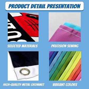 ธง3x5ft แบบระเหิดสำหรับใช้กลางแจ้งพิมพ์โลโก้ออกแบบได้ตามที่ต้องการ - Product Image 4