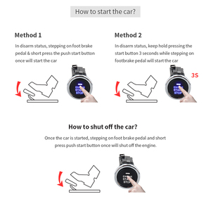 EASYGUARD, gran oferta, negro, universal, botón pulsador de arranque y parada, arranque remoto del motor, interruptor de motor opcional, arranque del motor - Product Image 4