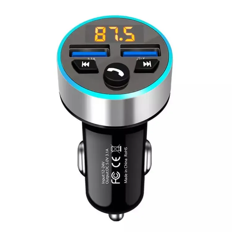 LED Car Blue tooth Stereo FM Transmitter Autoradio Wireless Handsfree MP3 Player 3.1A Dual USB Fast Charger Accessoires de voiture