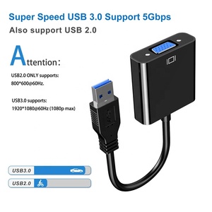 Multi Display Video Converter <strong>USB</strong> 3.0 to <strong>VGA</strong> Adapter for PC Laptop Monitor Projector HDTV - Product Image 4
