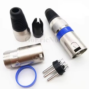 Conector XLR, enchufe de audio, enchufe de micrófono, Conector de altavoz de 3 pines, conector de micrófono de color macho y hembra - Product Image 6