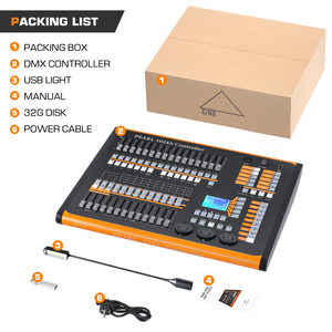 Commercio all'ingrosso della fabbrica Dmx 1024 fase di illuminazione della fase di controllo luci Console Display Lcd Mixer Dmx1024 Controller - Product Image 6
