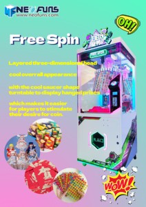 Logo personalizzabile a colori e dimensioni per giochi a gettoni macchina da ritaglio con clip a rotazione gratuita macchine regalo a premi 2023 Design più recente - Product Image 6