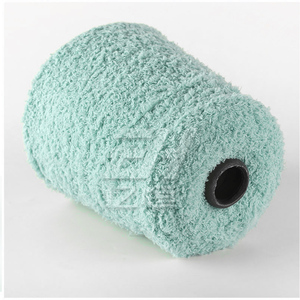 1/3.8Nm tekstil el örgü fantezi tığ şantuk % 100% polyester yarım kadife iplik - Product Image 6