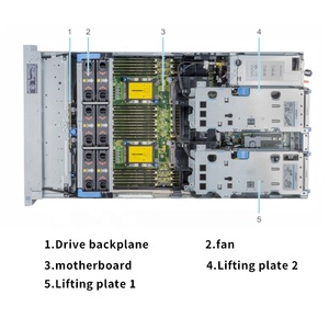 שרת מדף PowerEdge R940xa 4U הנמכר ביותר, מחשב עם מעבד Xeon Scalable, מעבד גרפי, ביצועים גבוהים, שרת מרכז נתונים ענן ארגוני - Product Image 3