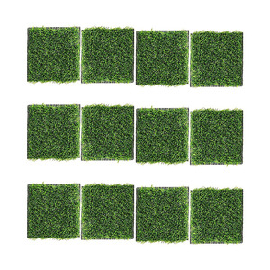 嵌套盒垫，12英寸x12英寸可洗人造草地毯地毯草合成草皮垫 - Product Image 6