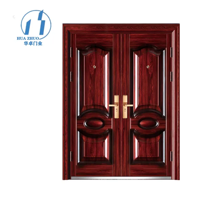 ZHOULV PUERTA manija de madera entrada principal diseño de puerta de acero