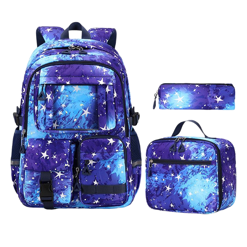 Deep Blue with lunch bag