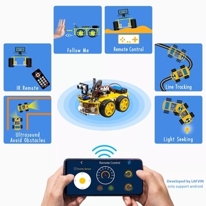 4WD Multi Robot Car Kit aggiornato V2.0 per Robot STEM/programmazione grafica Robot Car per arduinos