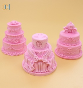 C & H doğum günü pastası pembe hediye seti lüks soğuk süreç özel etiket keçi sütü Vegan Infused organik kokulu doğal sabun - Product Image 1