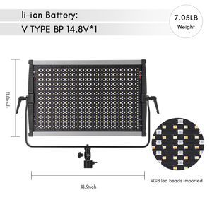 TOLIFO GK-S150RGB RGB <strong>LED</strong> Panel Light Video Photo 2700-10000K Photography Filming Light for Live Stream Photo Studio Lighting - Product Image 5