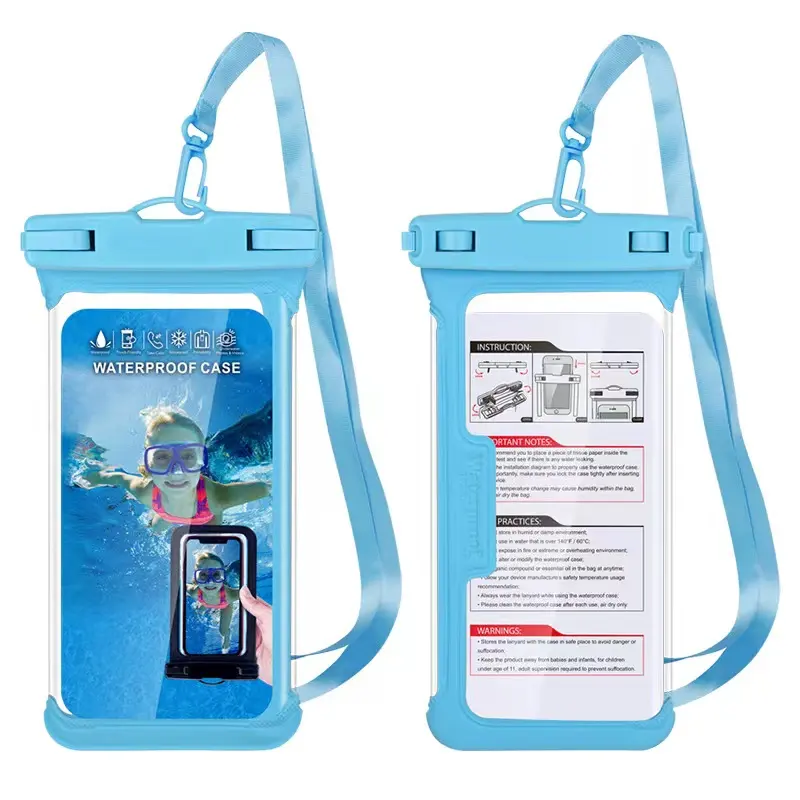 Étui de téléphone étanche anti-buée shenzhen fabricant bsci personnaliser sac en plastique étanche couverture de téléphone portable