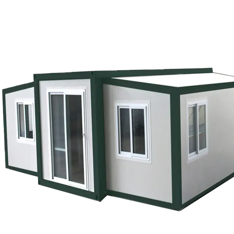 20ft dễ dàng để cài đặt văn phòng ký túc xá di động nhà ở gấp mô-đun dân cư container nhà ở đôi cánh gấp nhà