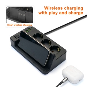 2025新设计欧洲标准扩展插座3组2 USB 2 C型带手机快速充电欧盟电源板 - Product Image 3