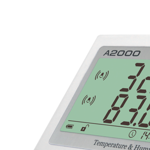 HUATO-Higrómetro con pantalla digital de temperatura y humedad con alarma de luz y sonido, con sensor interno para uso industrial - Product Image 4