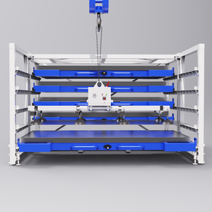 Estructura estable Cajón de operación automatizada Estante de almacenamiento de placa de metal Sistema de estantería en voladizo de servicio pesado - Product Image 4