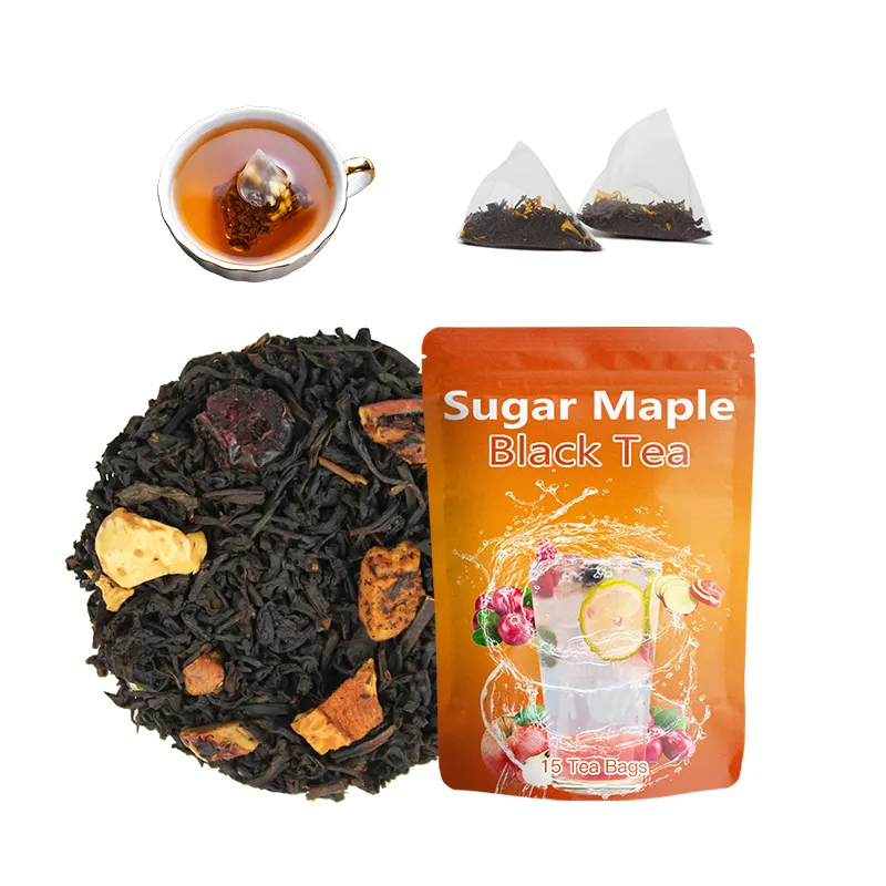 OEM סוכר מייפל שחור תה פירות תה בריא מתוק וטעים מרכיבים טבעי באיכות גבוהה