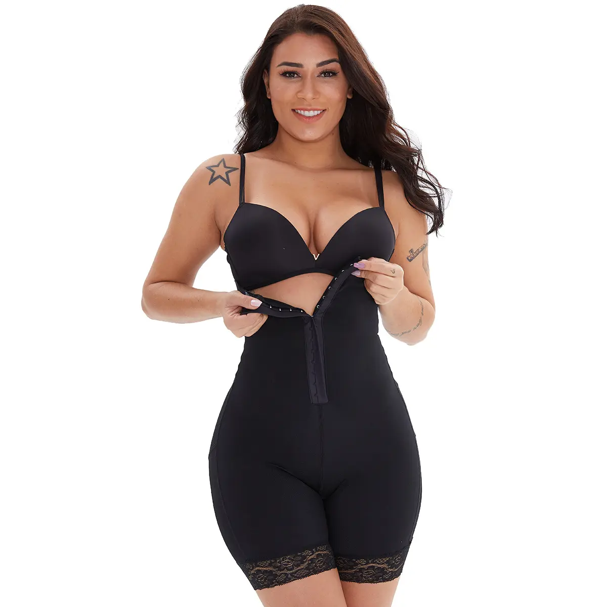 Ensemble push up pour femme, pantalon moulant les hanches, en dentelle silicone, vêtement à taille haute, rehausseur