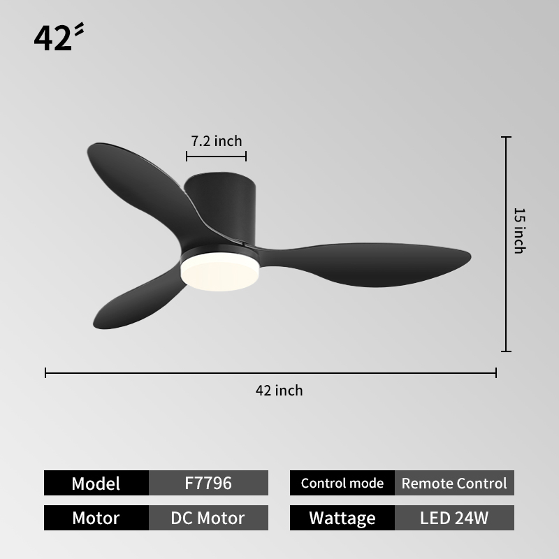 42 pulgadas-Negro