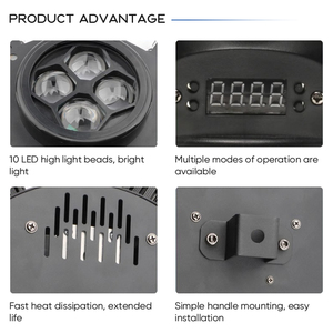 Lampu Laser bergerak putar King Kong Kecil enam lengan lampu kontrol suara Bar lampu disko DJ klub malam - Product Image 5
