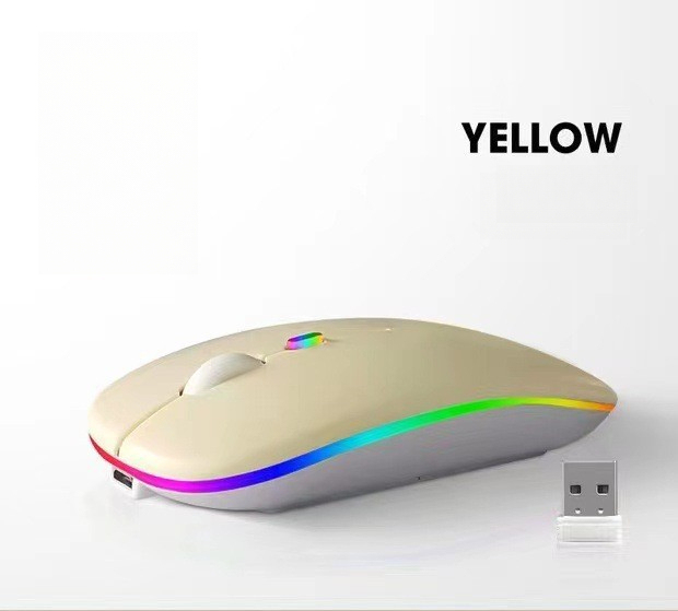 Rechargeable light-emitting single-mode wireless, yellow.