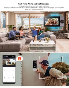 TUYA APP 7-Zoll-WIFI-Video Dual Call Intercom Türklingel Villa Gebäude Zugangs kontroll system - Product Image 3