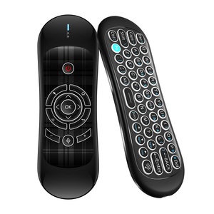 Android TVリモコンR2 IR学習音声ミニキーボード2.4Gワイヤレスエアマウススマートテレビ用 - Product Image 1