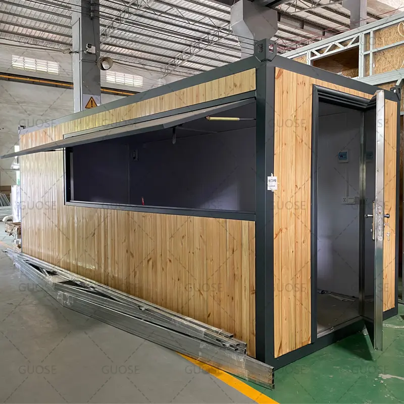 Prefabricated 20ft prefab home prefab steel structure container shop for sale