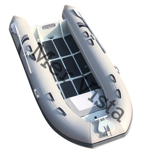 390เรือเป่าลมอลูมิเนียมแข็งแบบ13ft ทำจาก PVC มีคอนโซลกลางแบบเรียบง่าย - Product Image 6