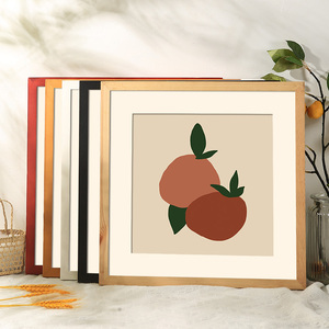 6/7/8 Inch Simple Style Wooden Picture <strong>Frame</strong> Elegant <strong>Square</strong> Photo <strong>Frame</strong> Wall Decoration - Product Image 3