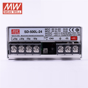 Original MEAN WELL SD-500 Series SD-500L-24 500W 24V <strong>DC</strong> Power Supply <strong>Input</strong> 19~72VDC to 24V <strong>DC</strong> to <strong>DC</strong> <strong>Single</strong> <strong>Output</strong> Converter - Product Image 6