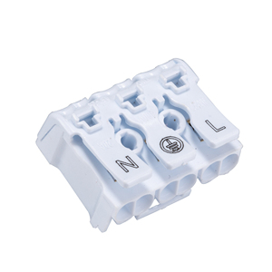 Bloque de terminales de conexión rápida, terminales de ajuste de empuje, conectores de cable de bucle - Product Image 1