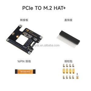 Interfaz Raspberry Pi 5 PCIe a M.2 con placa de expansión de alimentación Ethernet PoE protocolo NVMe RPI/512GB HAT + - Product Image 5
