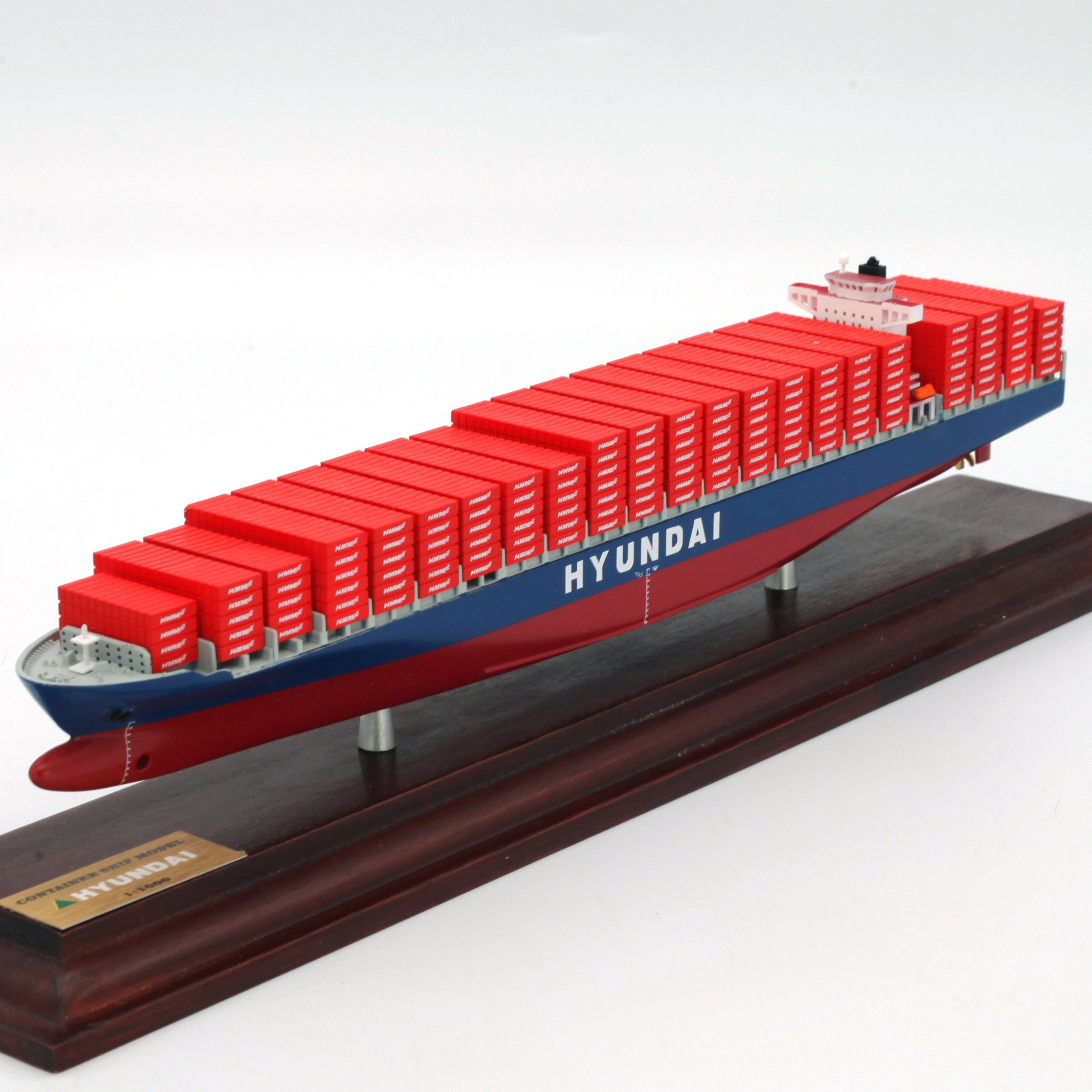 Modello di nave portacontainer HYUNDAI da 35 cm