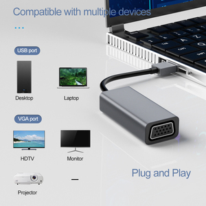 Just link USB至VGA适配器电缆1080p 60Hz USB3.0公到VGA母，用于笔记本电脑投影仪手机HTVs/C电脑 - Product Image 5