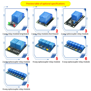 Módulo de relé de potencia de 1/2/4/6/8 vías, salida de 5V CC, con optoacoplador, módulo de relé de potencia, 250VAC/125VAC, 10A, 1/2/4/vías - Product Image 3