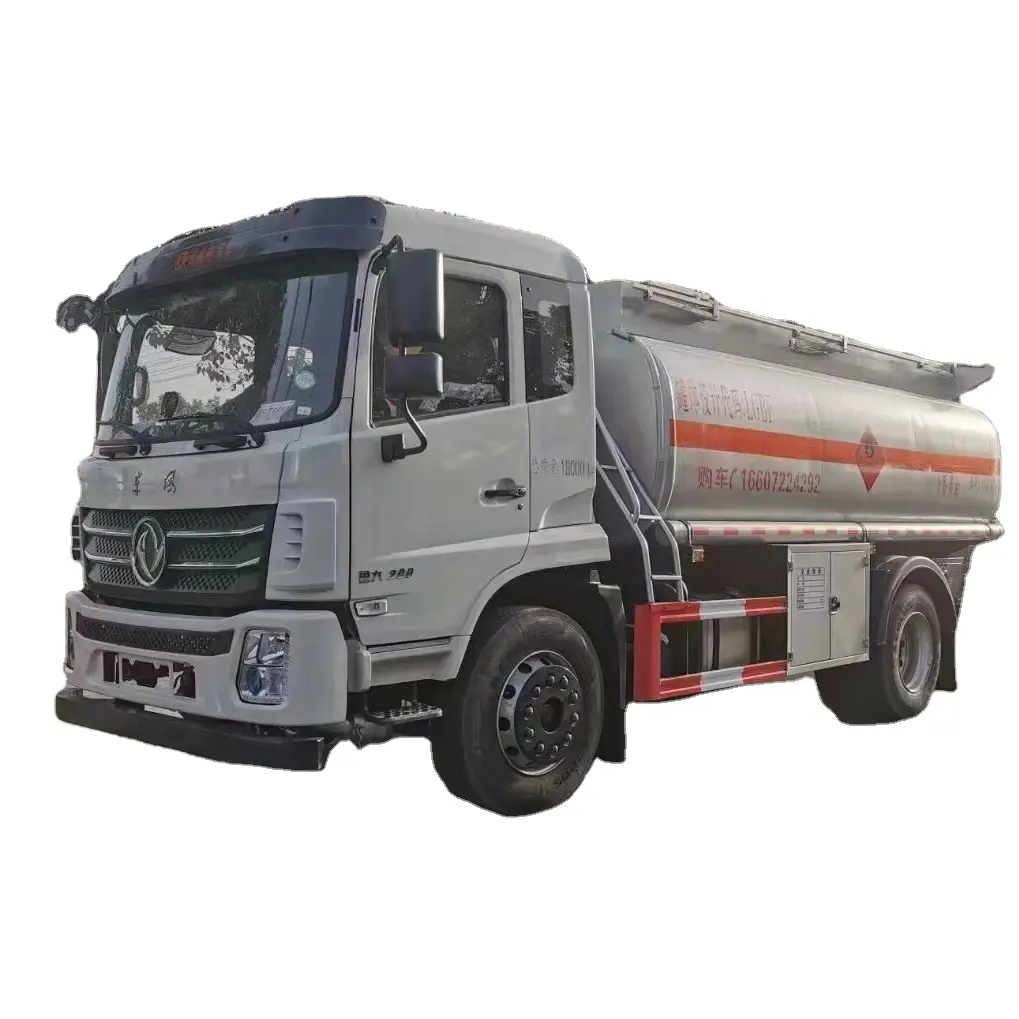 Dongfeng 30cbm รถบรรทุกขนส่งน้ํามัน 8 * 4 น้ํามันเบนซินปิโตรเลียมดีเซลรถบรรทุกถังน้ํามันเชื้อเพลิงรถบรรทุก