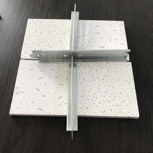轻质防水矿物棉天花板瓷砖，带声学天花板用丁字杆网格 - Product Image 1
