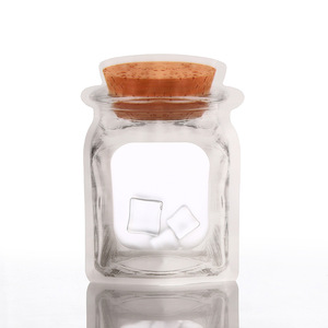 梅森瓶自封塑料袋磨砂零食袋烘焙饼干独立站立 - Product Image 2