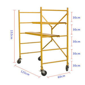 High Quality Aluminium Foldable Working Platform Step <strong>Ladder</strong> <strong>Frame</strong> <strong>Scaffolding</strong> - Product Image 3