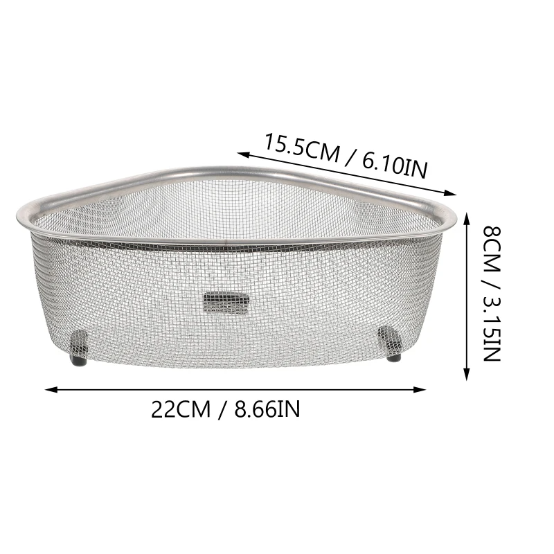 Panier d'égouttage en acier inoxydable