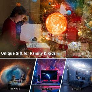13 in 1 Planetarium Rocket <strong>Star</strong> Astronaut Galaxy Projector Realistic Starry Sky <strong>LED</strong> Night Light with Solar System Nebula Moon - Product Image 6