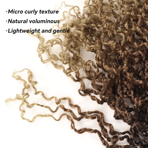 Alileader Fluffy tự nhiên 15 sợi/gói Mini yanky Xoắn móc tóc xoắn trước mùa xuân mini Xoắn ngắn Bob niềm đam mê Xoắn - Product Image 3