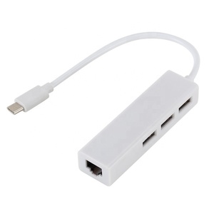Type to <strong>USB</strong> 2.0 Network <strong>Card</strong> with 3 <strong>USB</strong> 2.0 RJ45 Type 100Mbps Network <strong>Card</strong> - Product Image 1