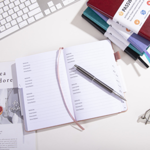 NEW 2026 Wholesale Custom PU Hardcover Internet Password Log Book Planner Dairy Keeper Journal <strong>Notebook</strong> <strong>with</strong> Alphabet <strong>Indexes</strong> - Product Image 4