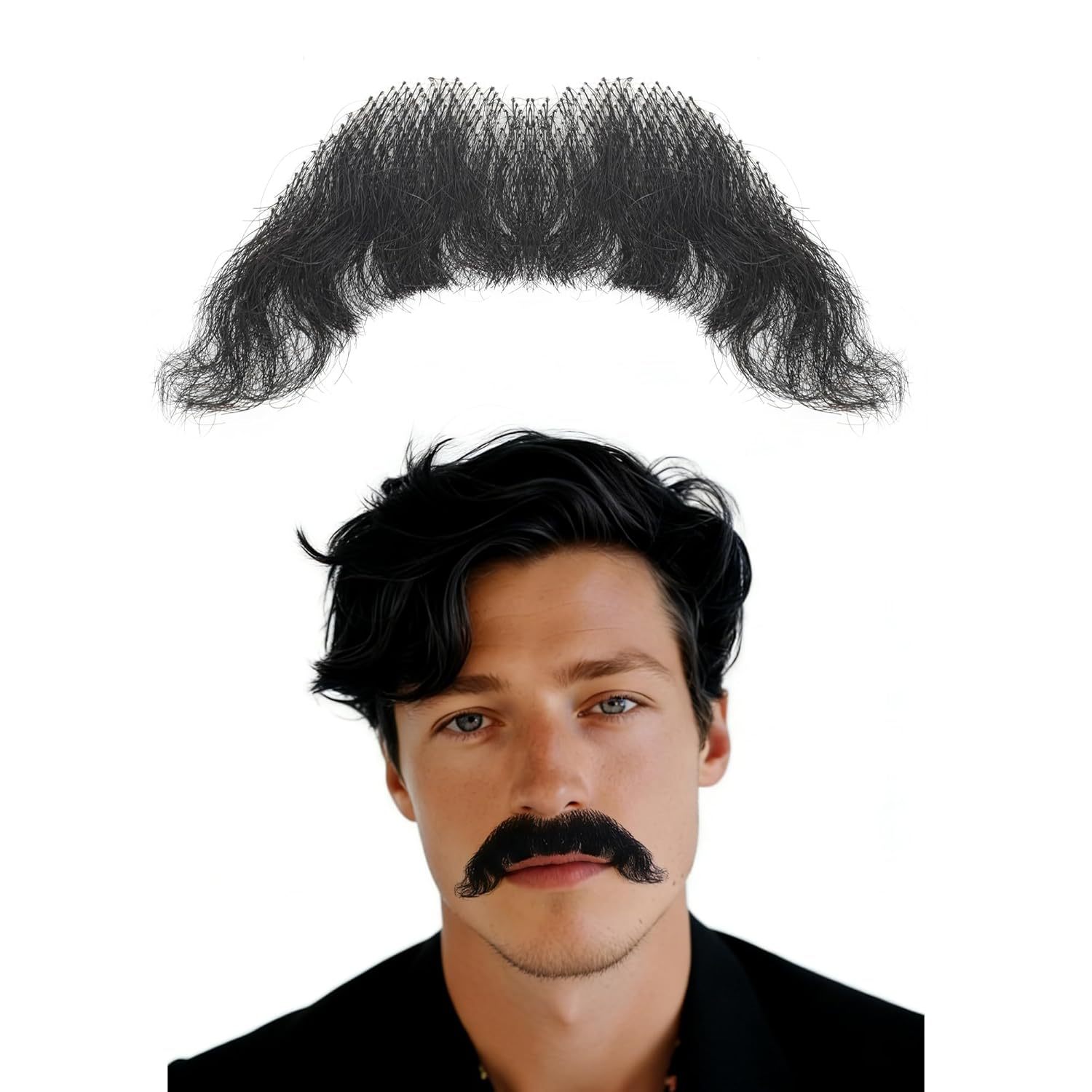 Black realistic beard 5-1