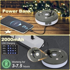 Luz de cadena de Ambiente de Camping que cambia de Color multifuncional 10m rollo de luz de Camping 100 LED luces de cadena de Camping tienda al aire libre - Product Image 5