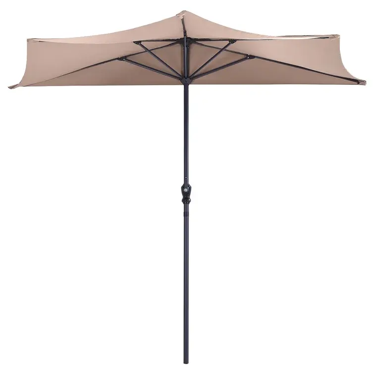 안뜰에 대 한 우산 공장 야외 180g 폴리 에스테르 캐노피 강철 발코니 우산